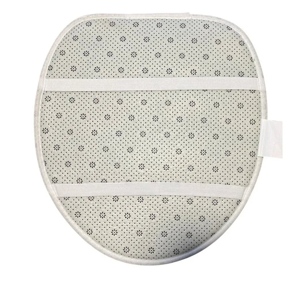 Snow Family Toilet Bowl Cover Mat Set Let It Snow Design Non-Slip Backing